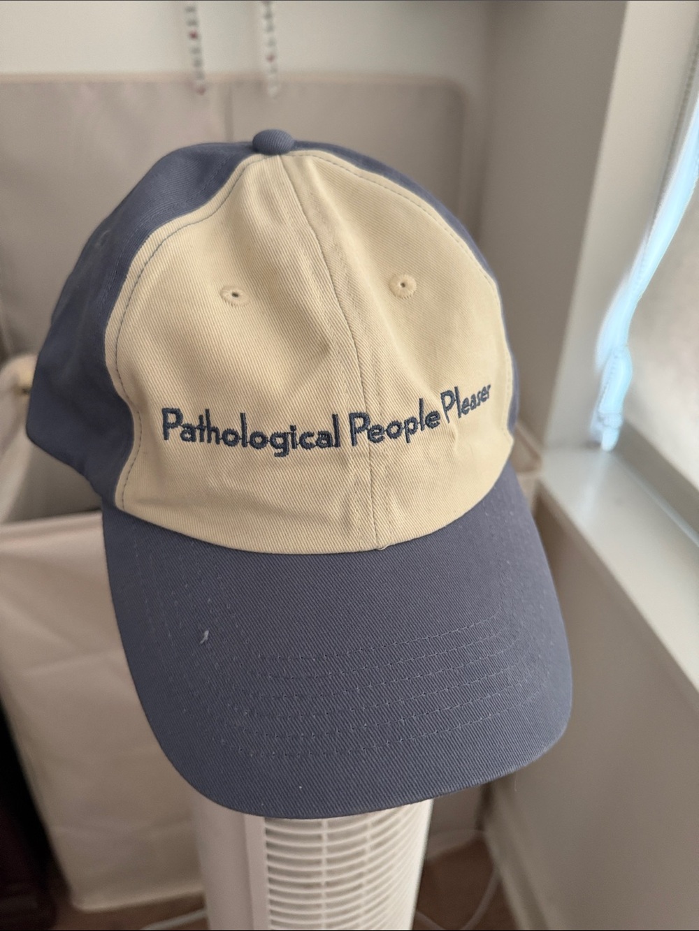 Official Taylor Swift Pathological People Pleaser Hat - Blue & Cream - Picture 3 of 3